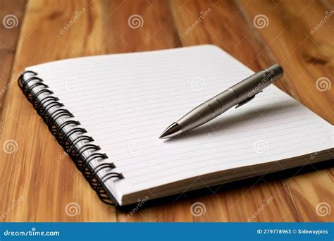 Pen And Notebook Generative Ai Stock Image Image Of Productivity