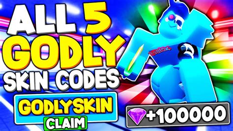 New 5 Free Secret Godly Skin Codes In Guesty Roblox Youtube