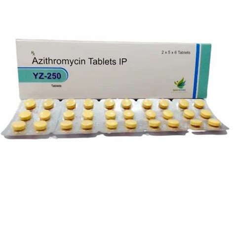 Yz 250 Azithromycin 250mg Tablets At Rs 710strip Of 3 Tablets In