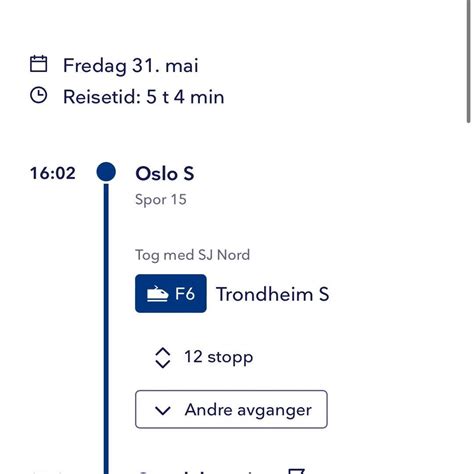 Togbillett Oslo Oppd Tise