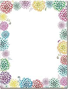 Flower Burst Letterhead Laser Inkjet Printer Paper 100 Pack Buy