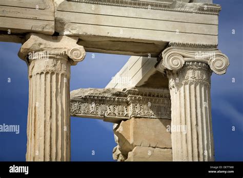 Jonic Columns In Erechtheion Hi Res Stock Photography And Images Alamy