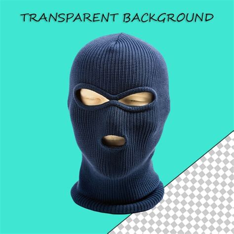 Premium Psd A Man Wearing A Black Mask And A Black Mask Stands In Front