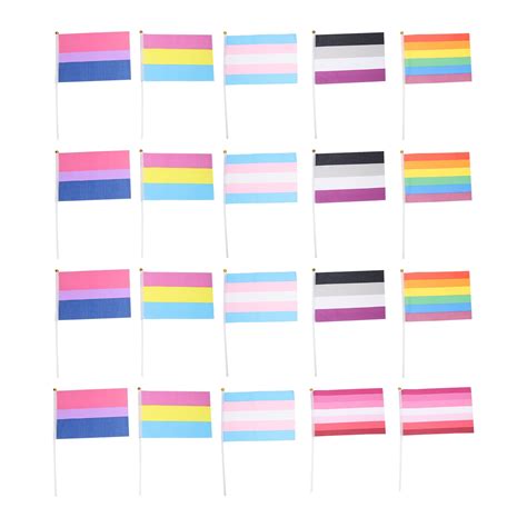 Flag Flags Rainbow Pride Gay Stick Handheld Mini Small Hand Held Sticks