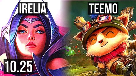 IRELIA Vs TEEMO TOP 8 Solo Kills 67 Winrate BR Master V10 25