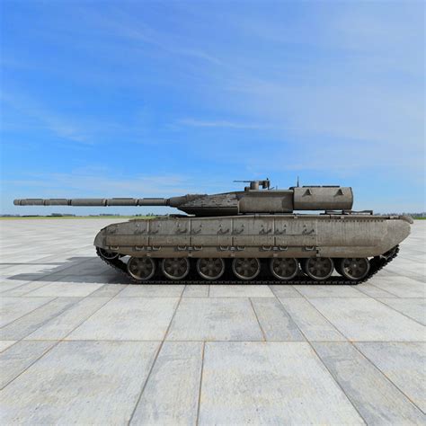 Tanque De Batalla Principal T 95 Russin Modelo 3D 179 Max Obj Ma