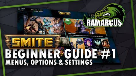 Menus Options And Settings Smite 2018 Beginner S Guide 1 Youtube