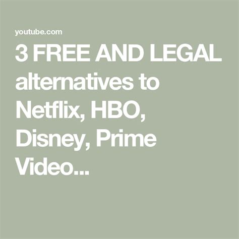 Free And Legal Alternatives To Netflix Hbo Disney Prime Video