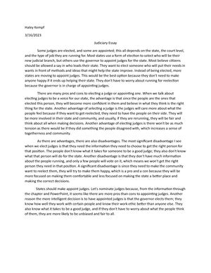 Federalism Essay Haley Kempf Federalism Essay Federalism Is A