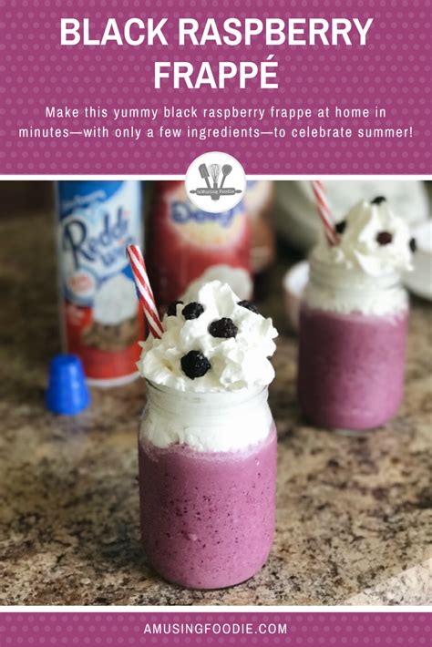 Make This Yummy Black Raspberry Frappe At Home In Minutes—with Only A Few Ingredients—to