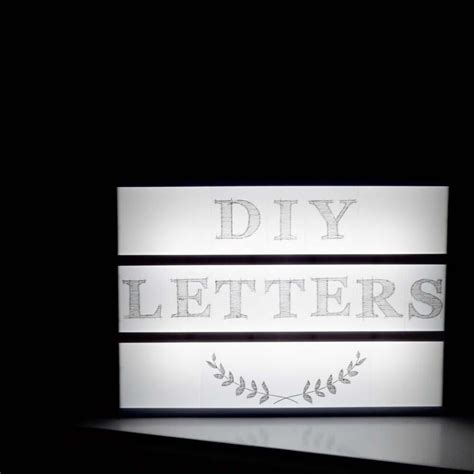 DIY Lightbox Letters for Kmart Light box | www.missesmac.co.nz ...