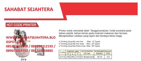 chitra maju jaya perkasa hot code printer machine coding machine