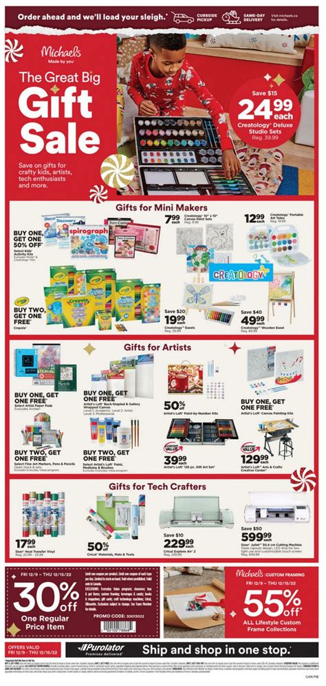 Michaels Promotional Flyer - Christmas - Valid from 09.12 to 15.12