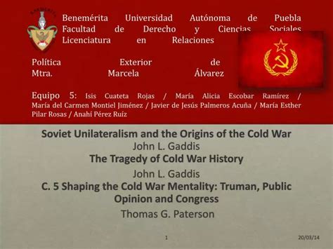 Ppt Soviet Unilateralism And The Origins Of Cold War John Lewis