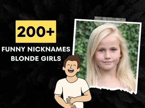 200 Funny Nicknames Blonde Girls Playful Monikers