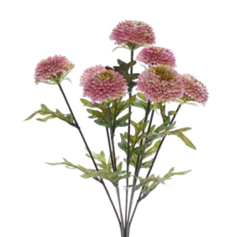 Autumn Plastic Chrysanthemum Bush Pink Village Green