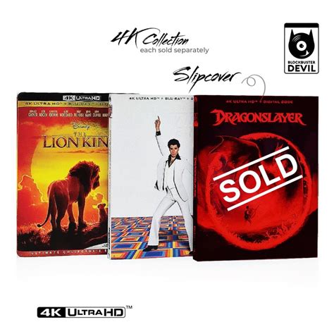 DRAGONSLAYER SATURDAY NIGHT FEVER THE LION KING 4K BLU RAY Hobbies