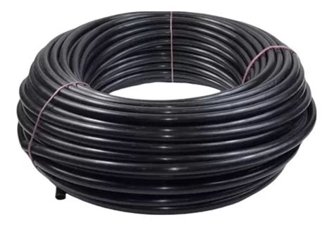 Rollo Manguera Poliducto Negro 1 2 Riego 100 Mts