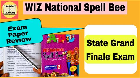 WIZ National Spell Bee State Grand Finale Spell Bee State Level Exam