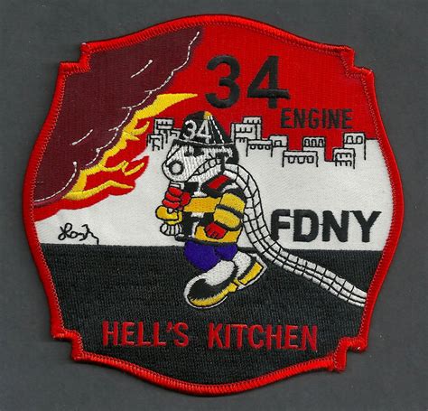 FDNY Manhattan New York Engine Company 34 Fire Patch