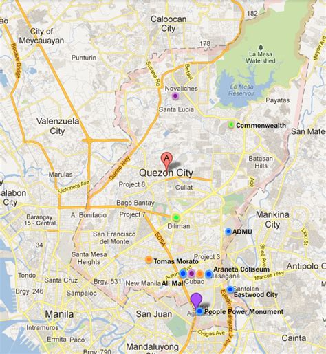 Quezon City Manila Map