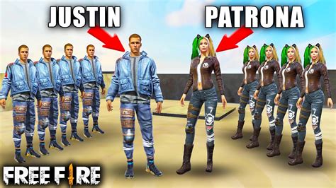 JUSTIN BIEBER Vs LA PATRONA PVP En FREE FIRE MOMENTOS DIVERTIDOS