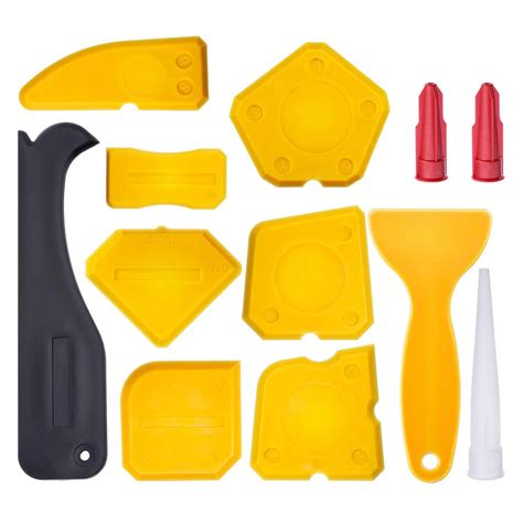 12 Pieces Caulking Tool Kit Silicone Sealant Finishing Tool Grout