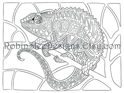 Chameleon Drawing Template At PaintingValley Explore Collection