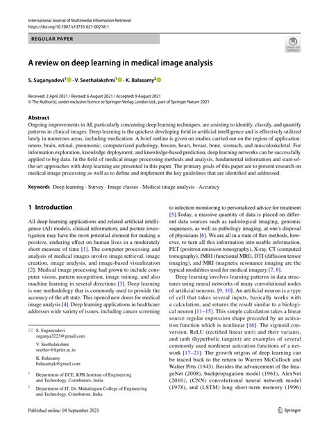 (PDF) A review on deep learning in medical image analysis