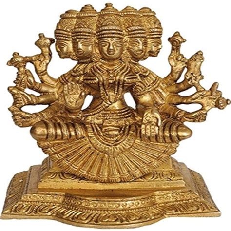 Buy CRAFTHUT Brass Idol Gayatri MATA Savitri Hindu Goddess Mother Of