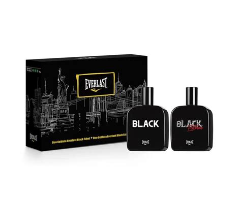 Kit Perfume Everlast Black Masculino Edc 50ml Black Extreme Masculino