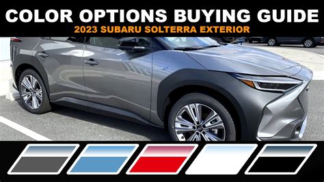 2023 Subaru Solterra Color Options Buying Guide Exterior YouTube