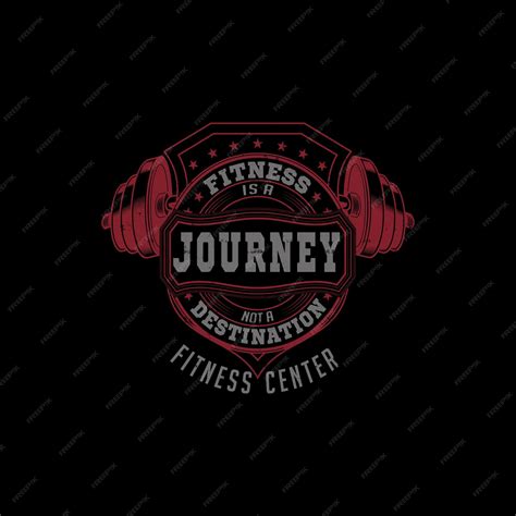 Premium Vector | Gym T-shirt- Fitness Is a Journey Not a Destination