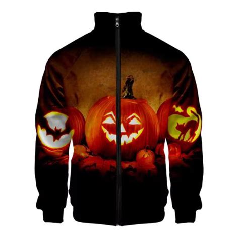 Halloween 3d Printed Plus Size Jacket Manufacturer In Usa Uk