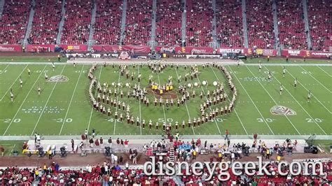 USC Spirit Of Troy Trojan Marching Band Marvel Halftime Show The