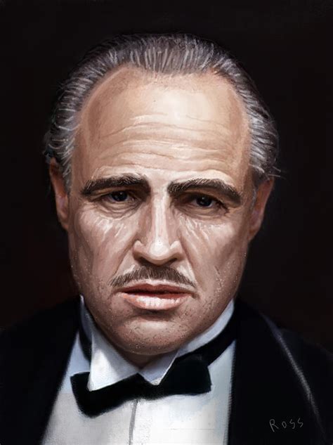 Marlon Brando As The Godfather Digital Art By Rosen Naidenov Pixels