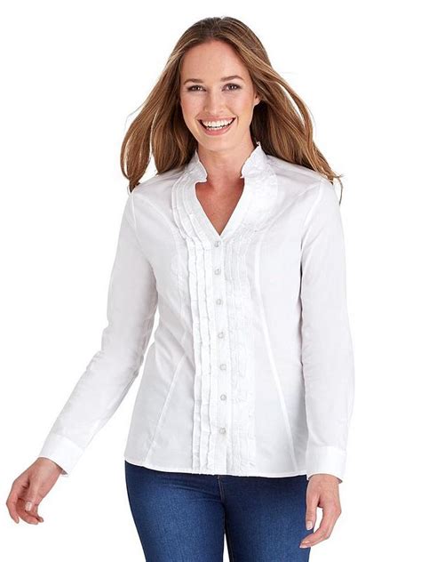 Joe Browns Ruffle Blouse White Uk