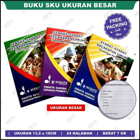 Jual Buku Syarat Kecakapan Umum Sku Pramuka Siaga Penggalang Penegak