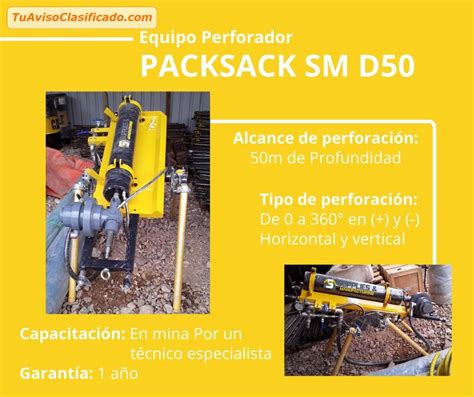 Maquina Perforadora Packsack Exploracion Minera Servicios Y Co