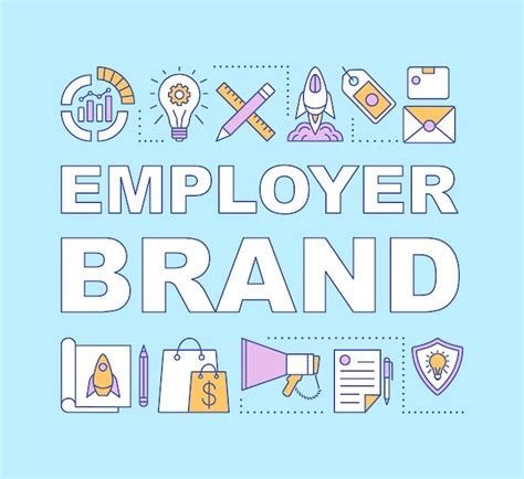 Premium Vector Employer Brand Word Concepts Banner Employee Value