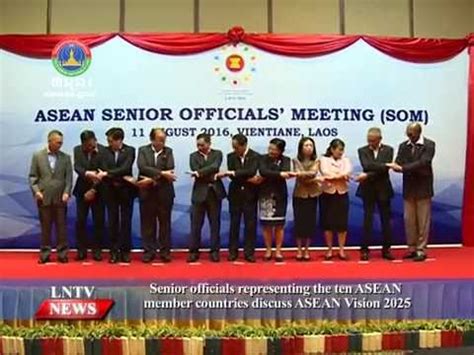 Lao NEWS On LNTV SOM Of ASEAN Member Countries Discuss ASEAN Vision