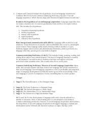 Edu Lesson Docx Compare And Contrast Krashen S Five