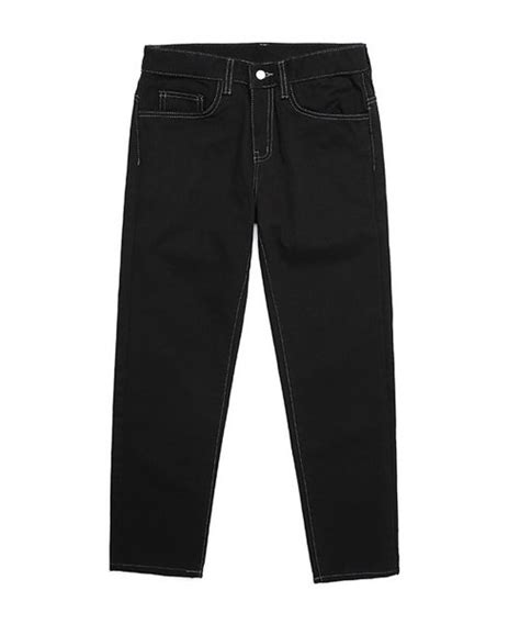 Musinsa Cargobros Cb Straight Fit Jeans Black Denim Pants