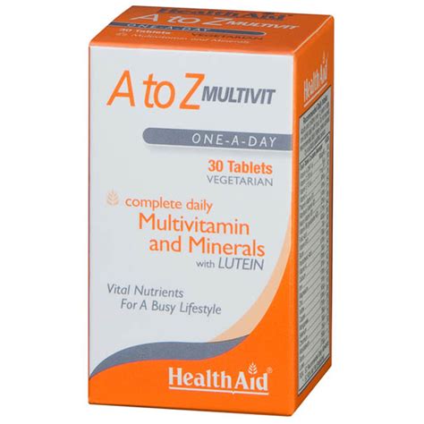 Health Aid Multi Vitamins Minerals A To Z Tablets Ebay