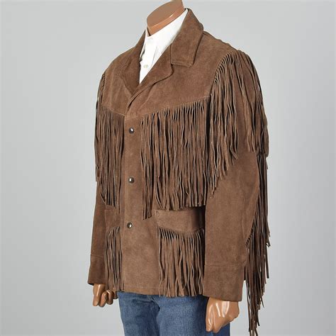 Large S Mens Schott Split Hide Suede Jacket Leather Vtg Brown