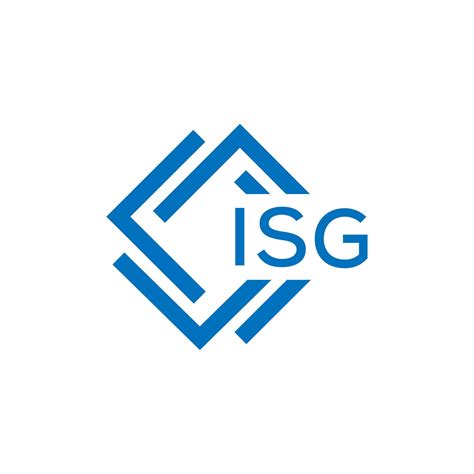 Isg Letter Logo Design On White Background Isg Creative Circle Letter