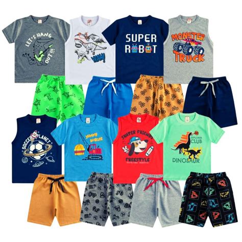 Kit Roupa Infantil Menino Pe As Ver O Premium Ao Conjunto