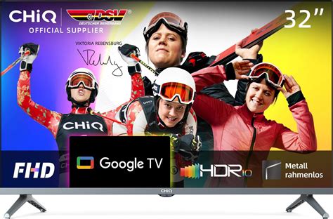 Chiq Tv L Qh G Zoll Qled Tv Hdr Rahmenloses Design Google Tv