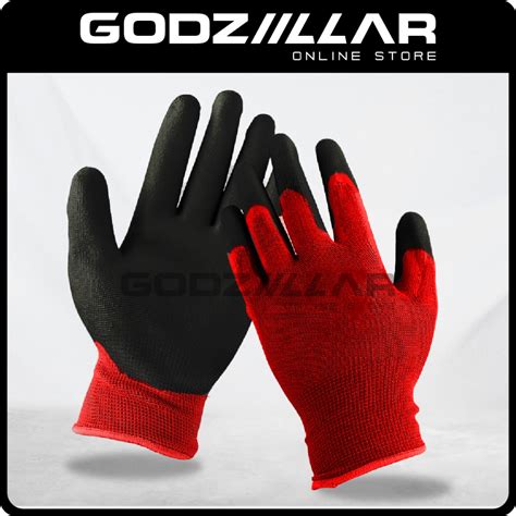 Safety Glove Comfort Grip Nitrile Rubber Glove Hand Glove Sarung Tangan