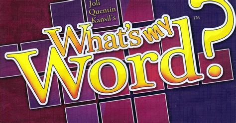 What's My Word? | Board Game | BoardGameGeek